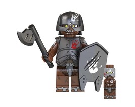 Uruk-Hai Orc White Hand Warrior LOTR Lord of the Rings Hobbit Minifig Building M - $9.33