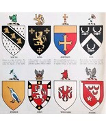 1963 Coat Of Arms Chart Life Magazine Page Print European History 2 DWII23 - $550.13 MXN