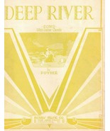 1932 Deep River Negro Spiritual Melody Sheet Music Songs by Potter Guita... - £19.60 GBP