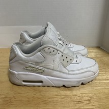 Nike Air Max 90 GS Running White Kids Shoes 833412-100 Youth 6Y Women’s ... - $434.37 MXN