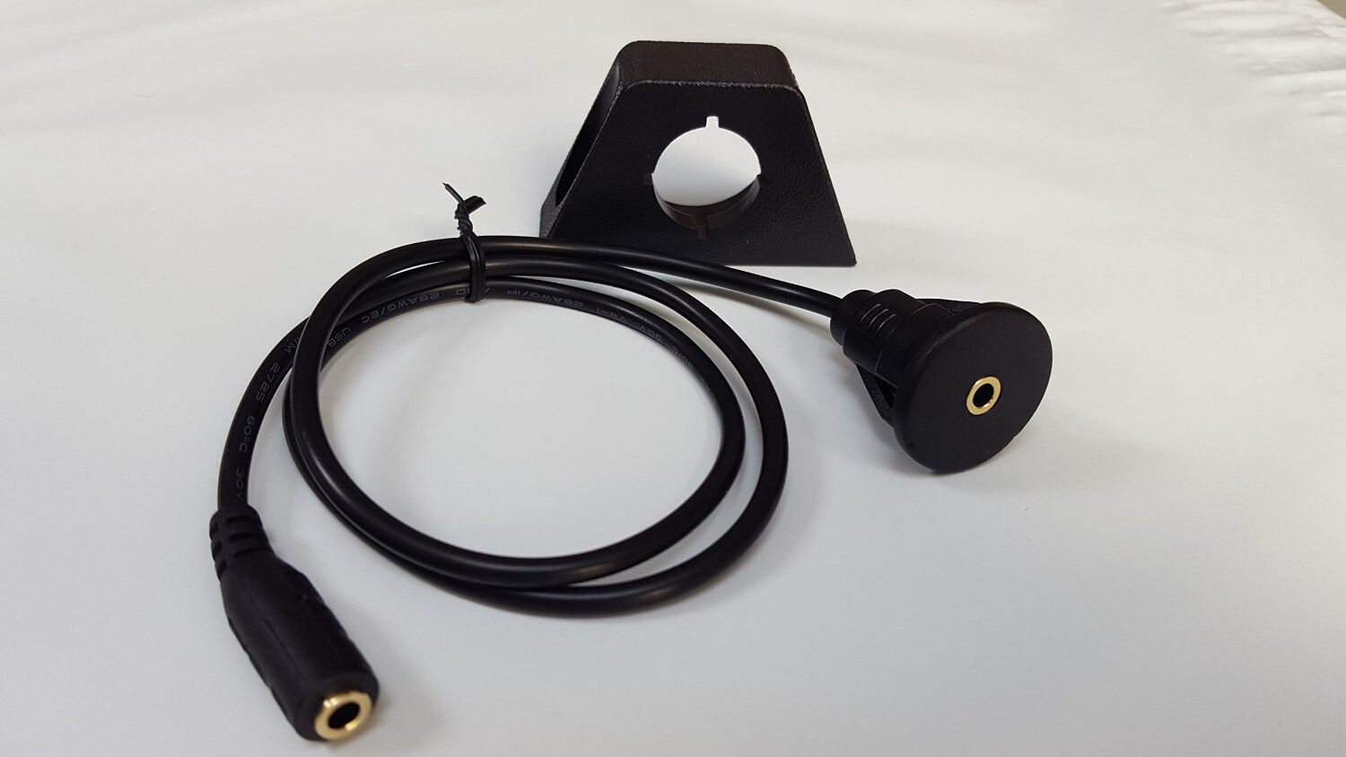 GROM Audio aux auxiliary input cable extension. Dash/flush mount 3.5mm j... - $9.99