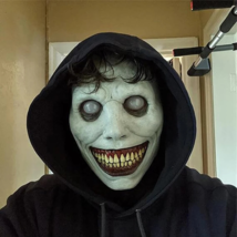 Scary Mask Halloween Horror Mask Scariest Creepy White Mask With Eye, Fu... - $22.04