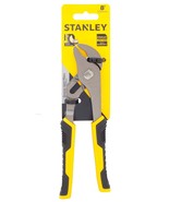 8&quot; aDjUsTaBLe Groove Joint curved jaw PLIERS bi material STANLEY 84-034 - £20.00 GBP