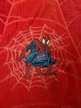 2007 The Amazing Spiderman Marvel Comics Beach Towel 58&quot;x29&quot; Spiderweb Red - £5.73 GBP