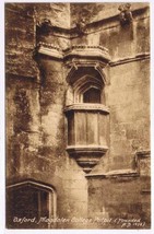 United Kingdom UK Postcard Oxford Magdalen College Pulpit 1458 - $2.96