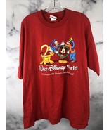 Vintage Walt Disney World Shirt Mens Large Red 2000 Mickey Pluto Goofy C... - $367.40 MXN