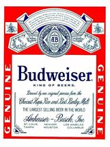 Budweiser Bud Light Beer Advertising Metal  Sign 8x12in Vintage Frogs Sp... - $24.74