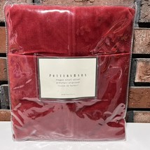 NEW Pottery Barn MEGAN Short Velvet Armchair Slipcover Red Cardinal Rouge - £39.56 GBP