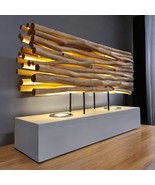 Driftwood Table Lamp Solid Wood Brown Thai Lamp - $4,017.86 MXN