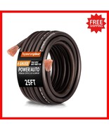 Durable 4 AWG Power Wire - 25ft Copper-Clad Aluminum with Flexible PVC J... - $673.05 MXN