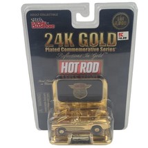 Racing Champions Hot Rod 24K Gold Plated Commemorative Series Die Cast 1... - $8.15