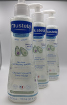 3 Pack Mustela No Rinse Baby Cleanser, Micellar Water  Avocado &amp; Aloe Vera 10 oz - £21.01 GBP