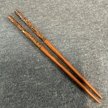 Vintage 50&#39;s Japanese Ornamental Chopsticks (Hair Pin) Set, Abalone Inlay - £15.48 GBP