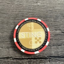 HARD ROCK HOTEL STING $5 CASINO CHIP LAS VEGAS NEVADA COMBINE SHIPPING - $7.87