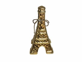 Eiffel Tower Goldtone Potpourri Holder Home Decor Fragrant European Design 7” - £11.81 GBP