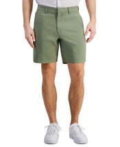 Alfani 8&quot; Tech Shorts Men&#39;s Size 34W Sage Green Regular Fit Stretch Flat... - $21.99