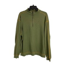 Orvis Mens Jacket Size Large Pullover Green Long Sleeve Ribbed 1/4 Zip C... - £23.13 GBP