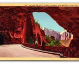 Gallery on Mt Carmel Highway Zion National Park Utah UT Linen Postcard N19 - £1.54 GBP