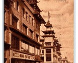 Chinatown Street View San Francisco California CA 1912 Sepia DB Postcard W5 - £2.33 GBP