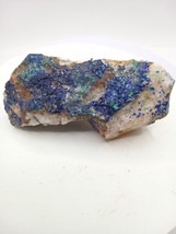 Brilliant Blue Azurite with Malachite &amp; Galena along with quartz - FREE SHIPPING - £18.43 GBP