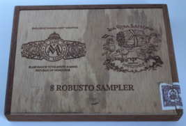La Rosa Especial 8 Robusto Sampler Wooden Empty Cigar Box Honduras Tax S... - $8.59