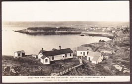 Grand Manan, NB Canada RPPC 1941 - View from Swallow Tail Lighthouse - £11.02 GBP