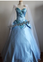  Princess Cinderella Cosplay Costume New  Women Blue Dress Cosplay Costu... - £84.13 GBP