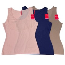 Spanx Cami Tank Shaping Top Pink Blue Brown Smooths Trust Your Thinstinc... - £58.81 GBP