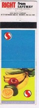 Matchbook Cover Safeway Supermarket Fruit - $0.98