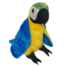 Wild Republic Blue Macaw Parrot Bird Zoo Plush Stuffed Animal 2017 11.75&quot; - £20.67 GBP