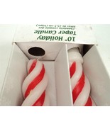 Snowman Christmas Spiral Taper Candles - One Pair - 10&quot; - New - Unlit - ... - £10.08 GBP