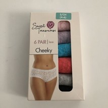 Secret Treasures Lace Panties Stretch Cheeky 6-Pack Assorted Colors Small (4-6) - £5.47 GBP