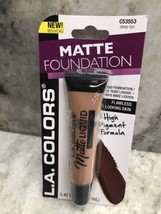 L.A.Colors Deep Tan C53553 Matte Liquid Foundation:0.41floz/12ml - £10.03 GBP