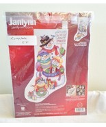 Janlynn Snow Folk Snowmen Holiday Stocking Kit 023-0341 Cross Stitch ~ O... - $218.50 MXN