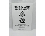 The IX Age Fantasy Battles Armybook Collection II Lords Of The Undead  - $29.69