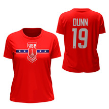 Crystal Dunn US Soccer Team FIFA World Cup Women&#39;s Red T-Shirt - $29.99+