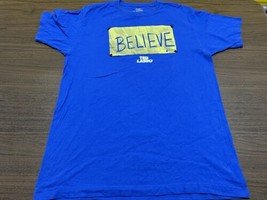 Ted Lasso “Believe” Men’s Blue Short-Sleeve T-Shirt - Jason Sudeikis - L... - £11.84 GBP