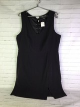 Forever 21 Plus Size Black Sleeveless Lace Up Back Short Dress Women&#39;s S... - $24.25
