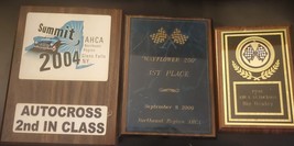 Lot Of 3 Austin Healey Plaques Awards Wall Hanging Summit Autocross AHCA - $369.76 MXN