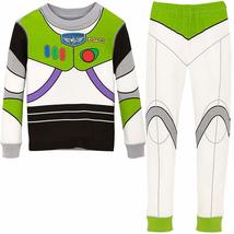 Disney Boys Buzz Lightyear Costume PJ PALS Pajamas Size 10 Multi - £23.84 GBP+