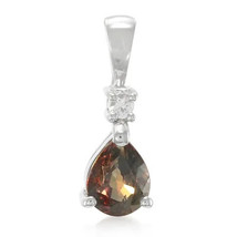 Jewelry of Venus fire Non-heated color changing sapphire silver pendant - £629.89 GBP