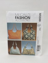 2008 McCalls Sewing Pattern M5599 Womens Handbags 4 Styles Accessories 10070 - $8.90