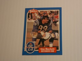 1988 Swell Football Gino Marchetti Card #75 Baltimore Colts NFL HOF - £1.57 GBP