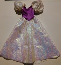 Vintage 1989 My First Barbie Doll Gown #9942 Iridescent Purple Mattel  - £6.91 GBP