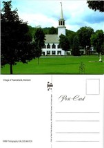 Vermont Townshend Village Church Steeple Trees Clouds Vintage Postcard - £7.34 GBP