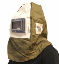 BLASTING HOOD MEDIA MASK BUMP CAP HAT ABRASIVE SAND BLAST BLASTER CABINET - $658.28 MXN