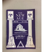 RARE Masonic Magazine THE NEW AGE Supreme Council 33 Degree April 1961 - $27.32 CAD