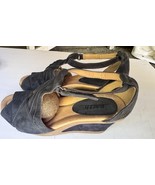 Earth Womens Blue Wedge Sandal Size 6 - $49.49