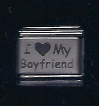 I Heart My Boyfriend Wholesale Italian Charm 9MM K3 - £9.50 GBP