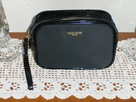 Giorgio Armani Parfums Wristlet Black Purse Tote Bag Toiletries Cosmetic... - £20.09 GBP